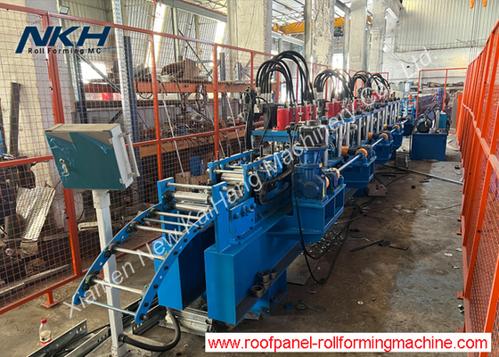 Steel Door Frame Roll Forming Machine with On-line Multi Punching
