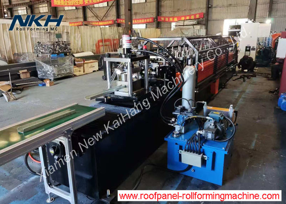 C68 Roll Forming Machine with Non Stop Punching, Printing&Cutting Connection Parts for Metal Buildings
