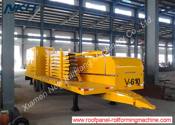 شراء لوحة السقف سبان V610 الكبيرة لفة تشكيل آلة مع الانحناء / آلة التقويس online manufacture